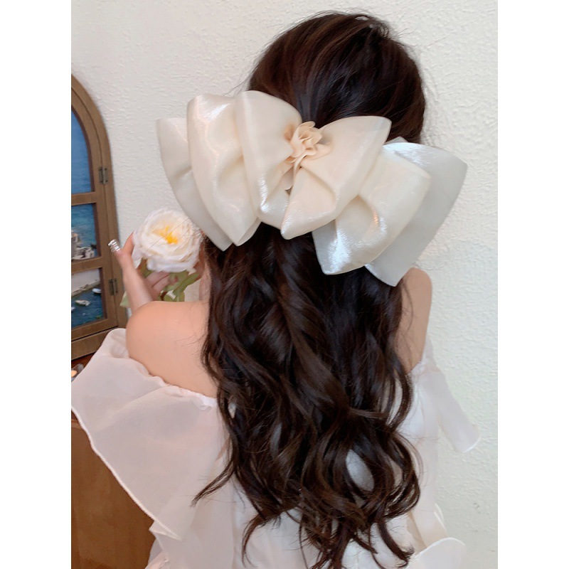 ヘアアクセサリー 優美リボンバレッタ