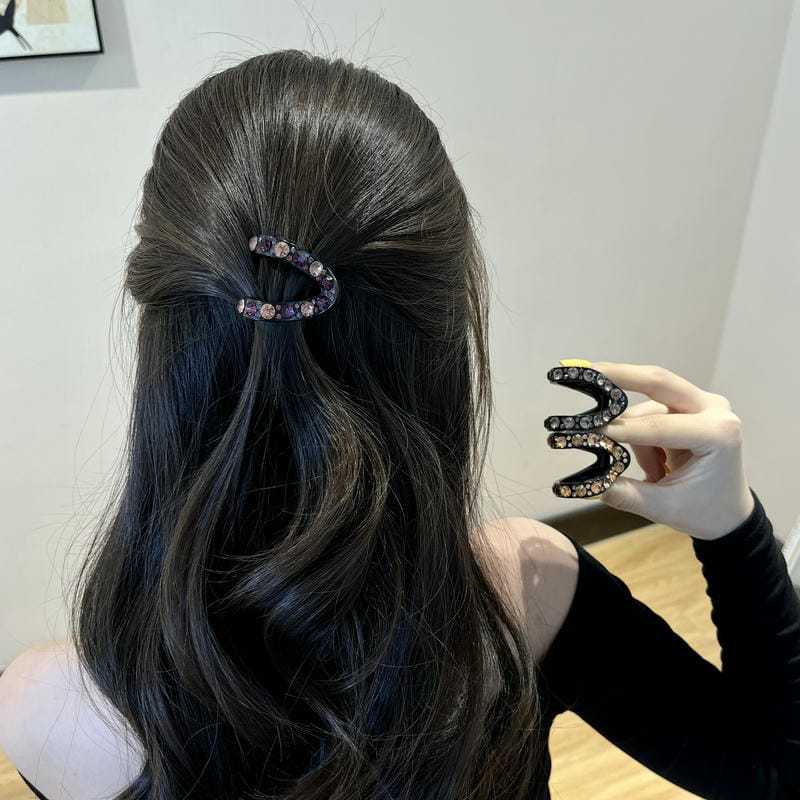 ヘアアクセサリー 波形キラめき ラグジュアリーバレッタ