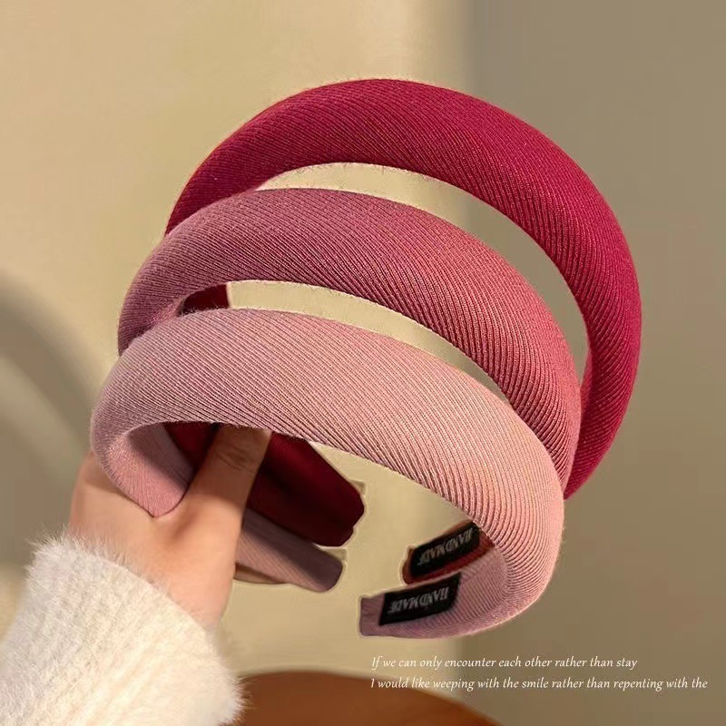 ヘアアクセサリー ふっくらボリューム布巻きカチューシャ