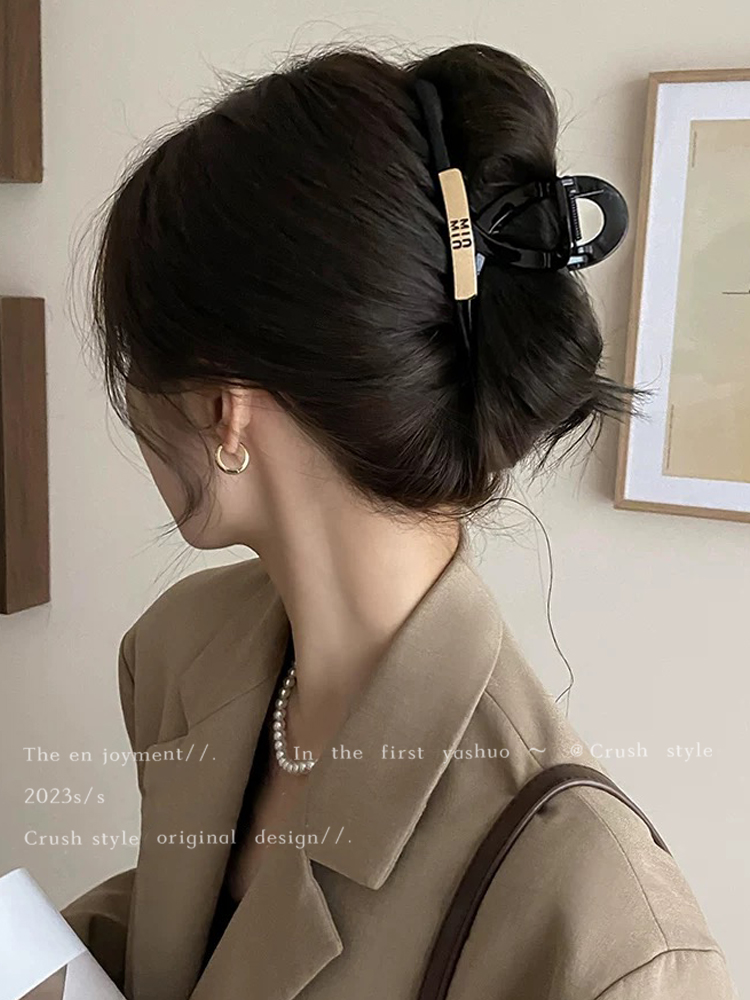 ヘアアクセサリー 洗練シンプルヘアクリップバレッタ