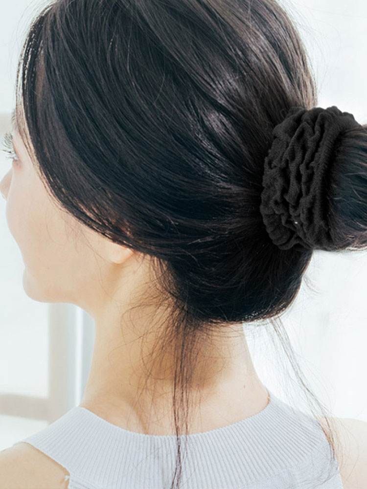 ヘアアクセサリー ふんわり包み込む優しさシュシュ