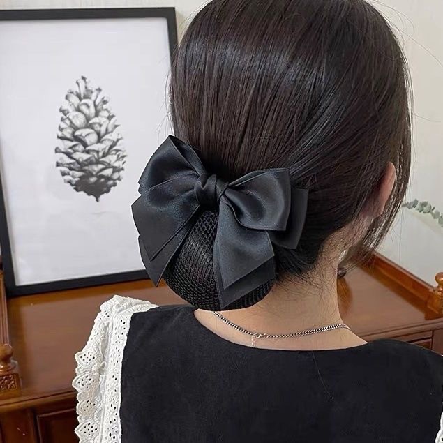 ヘアアクセサリー 華やか結び目シュシュカバー