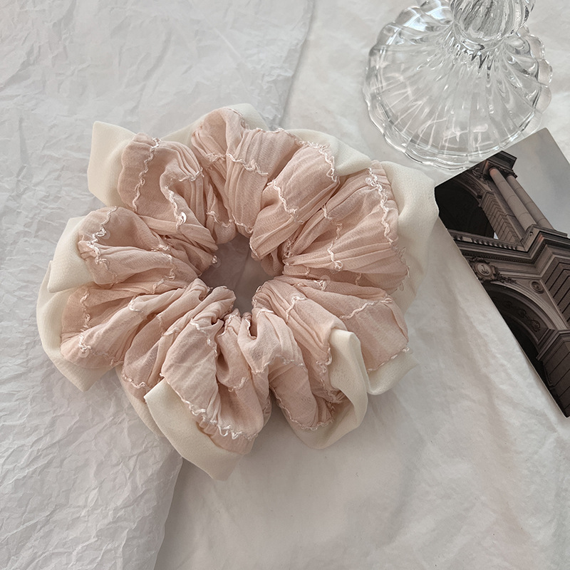 ヘアアクセサリー 韓国風プリーツシュシュ ヘアゴム 女の子 髪飾り