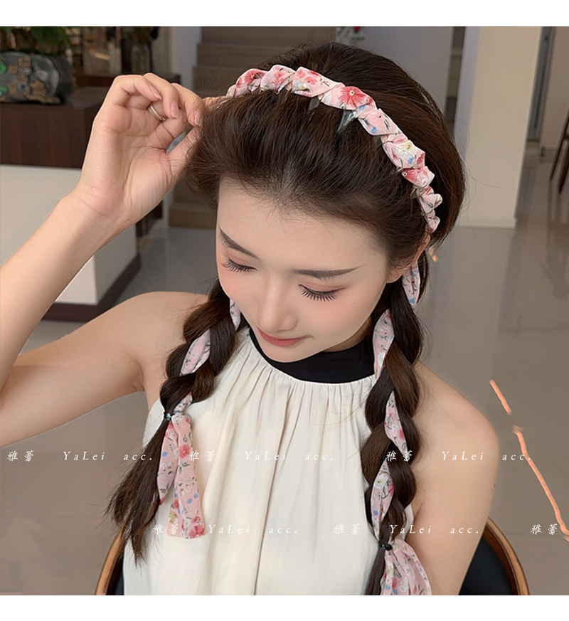 ヘアアクセサリー ツイストリボン ふんわりカチューシャ