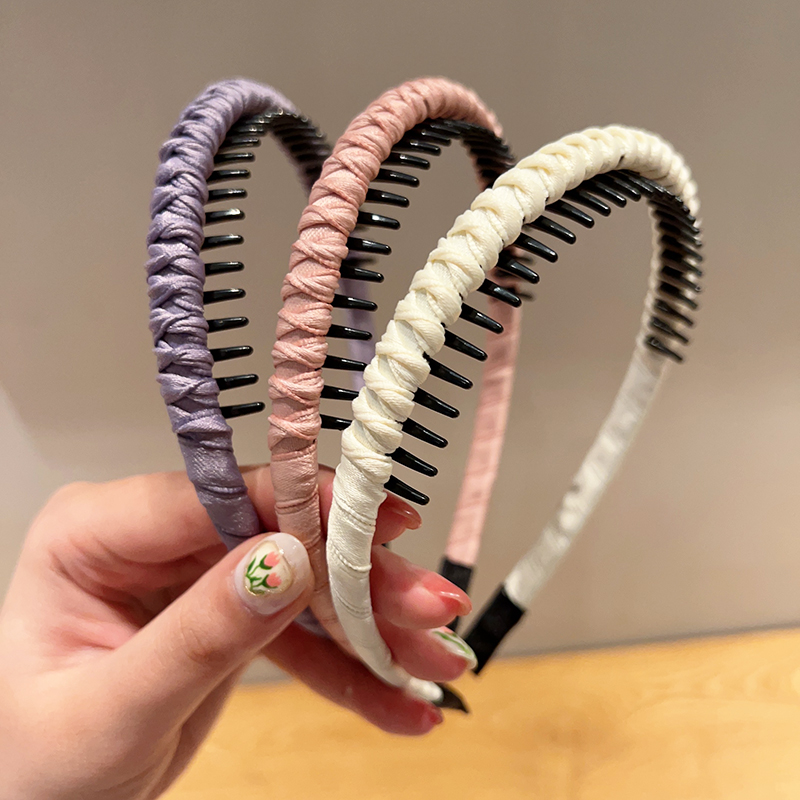ヘアアクセサリー 編み込み風コームカチューシャ