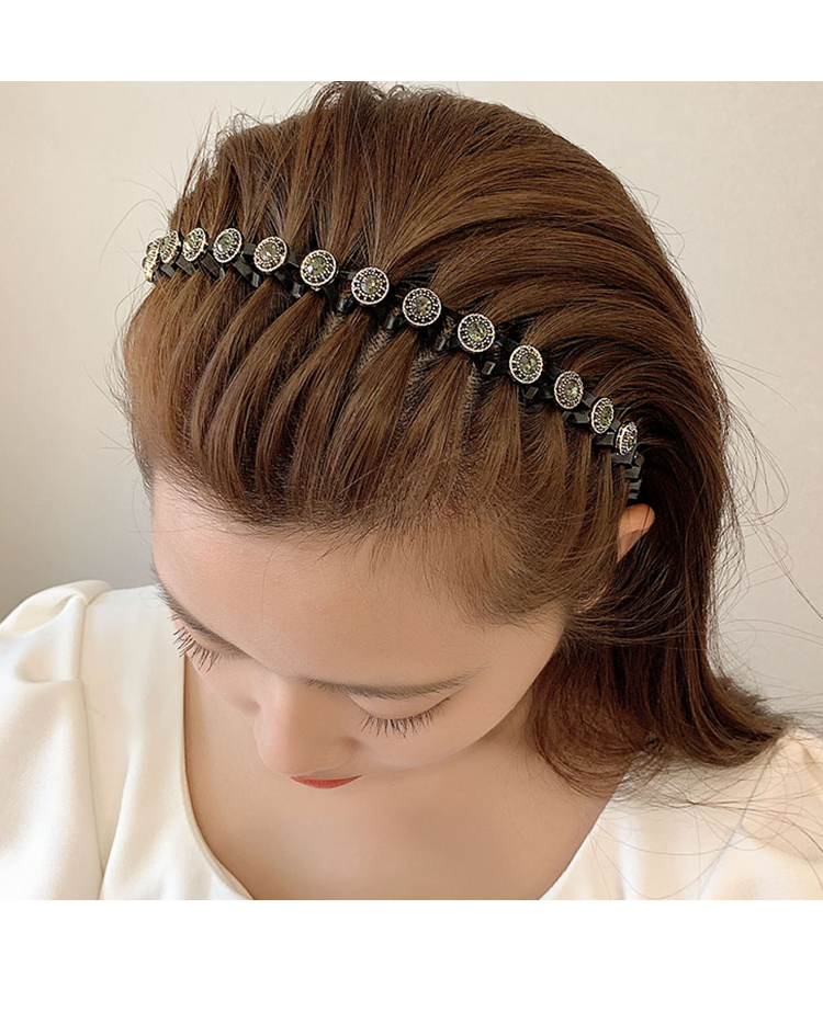 ヘアアクセサリー 宝石アートカチューシャ