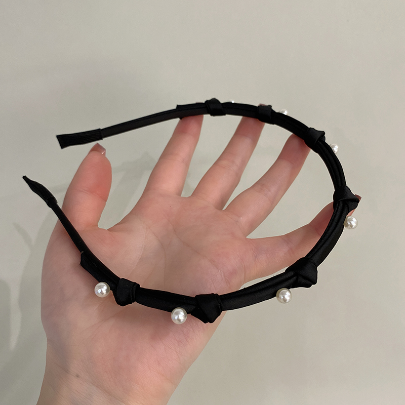 ヘアアクセサリー リボンパール 上品カチューシャ