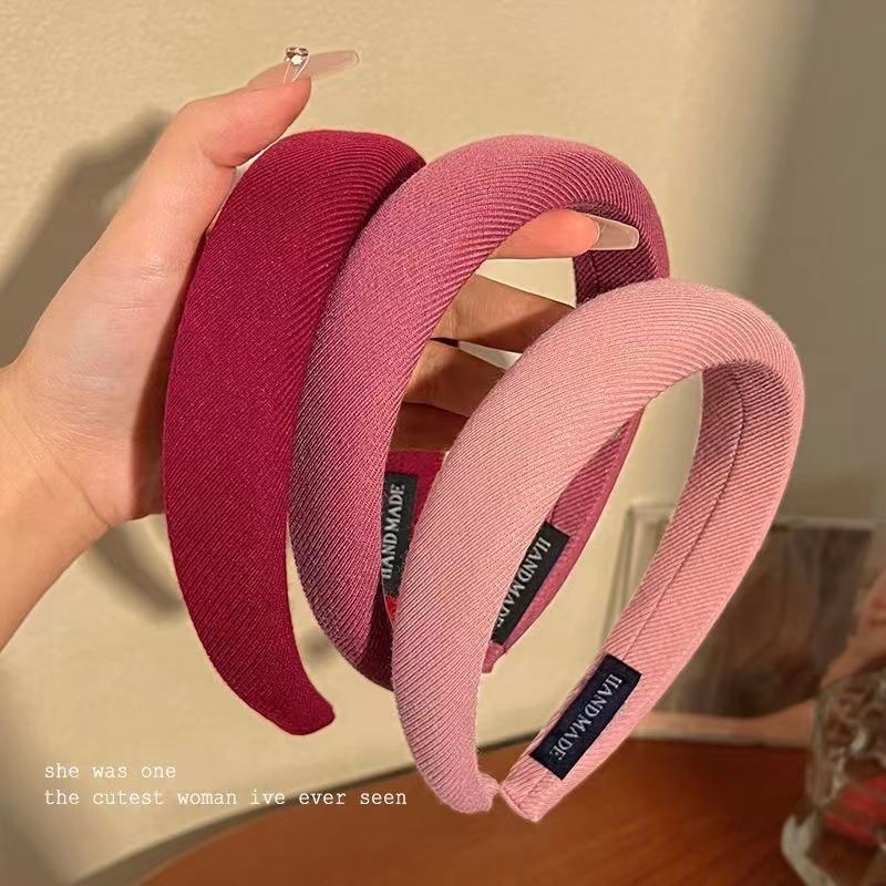 ヘアアクセサリー ふっくらボリューム布巻きカチューシャ