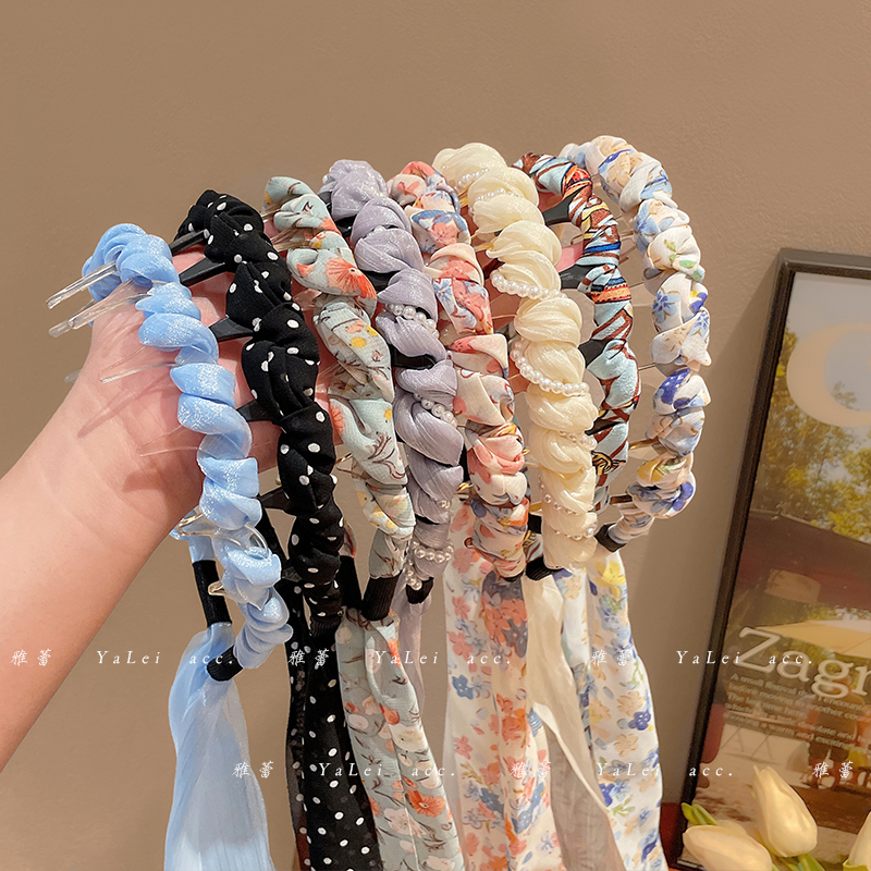 ヘアアクセサリー ツイストリボン ふんわりカチューシャ