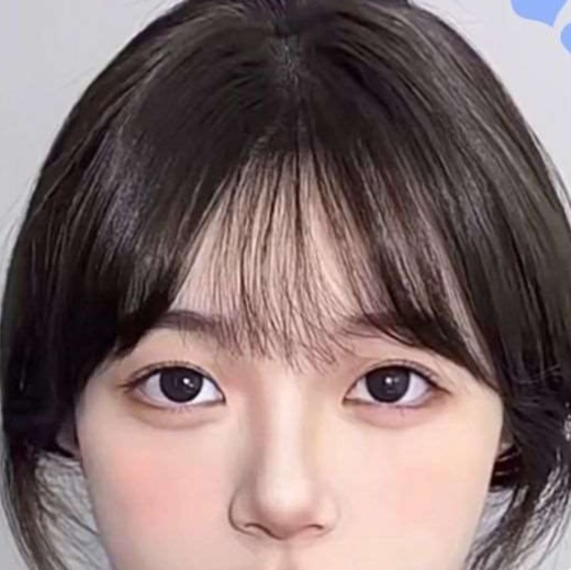 自然な前髪ウィッグ