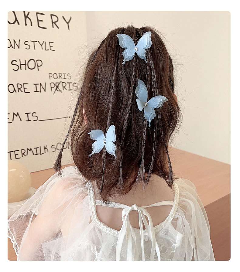 バタフライヘアゴム付きウィッグ(2本セット)