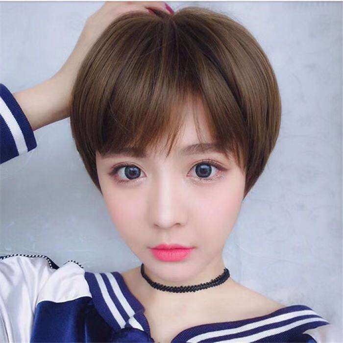 ナチュラルショートカット フルウィッグ