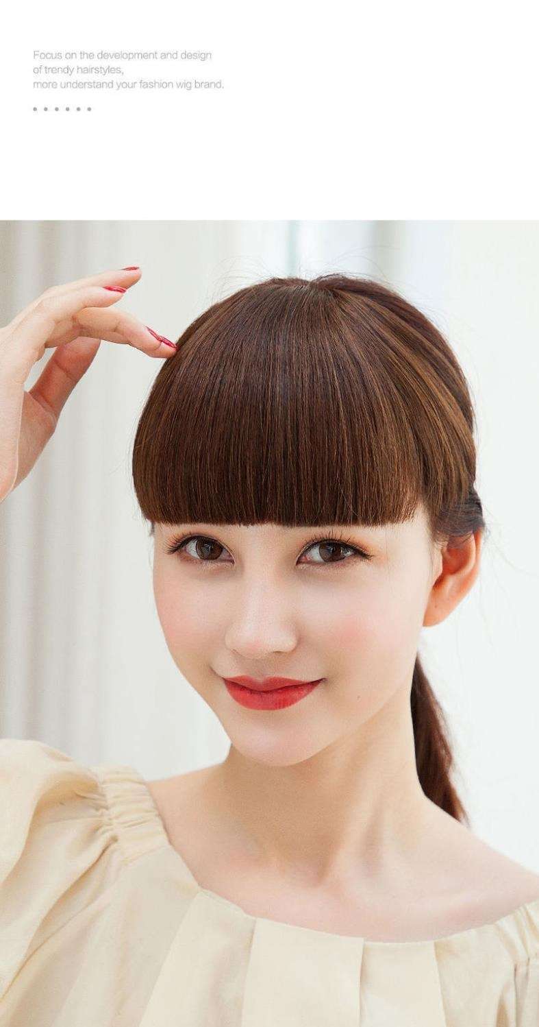 ウィッグ ふんわりさらさら前髪エクステ