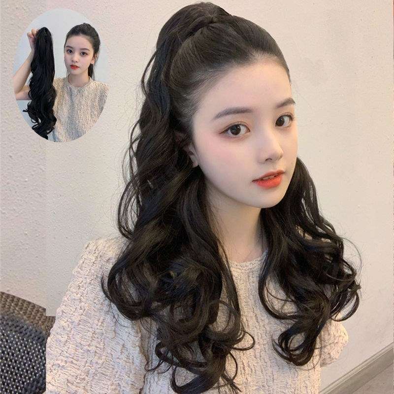 ウィッグ ふわり巻きポニーテール