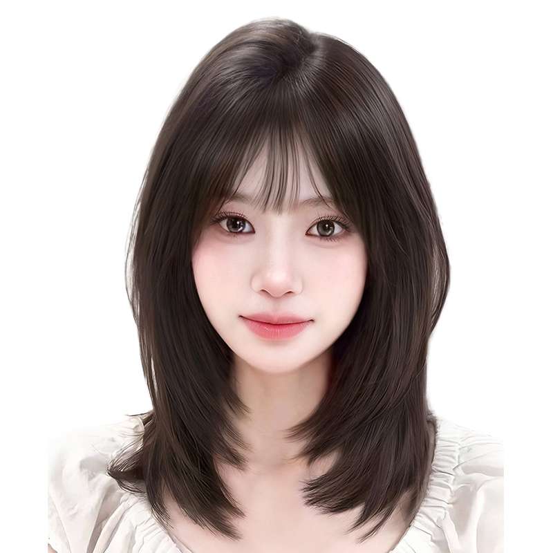  自然分け目ロングレイヤーフルウィッグ
