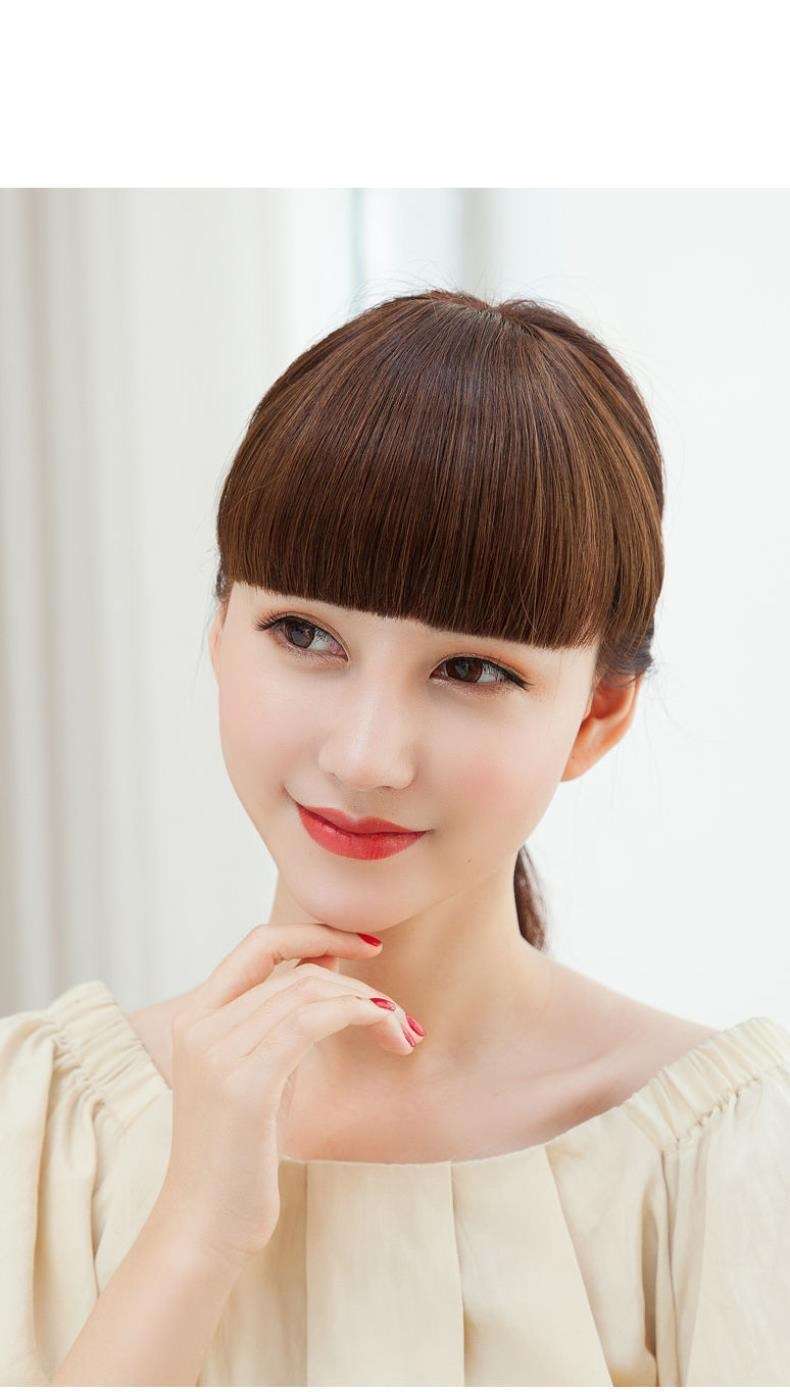 ウィッグ ふんわりさらさら前髪エクステ