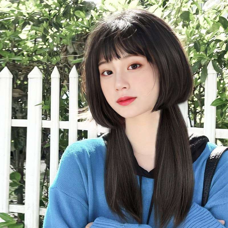 前髪サイドロング付きパーツウィッグ
