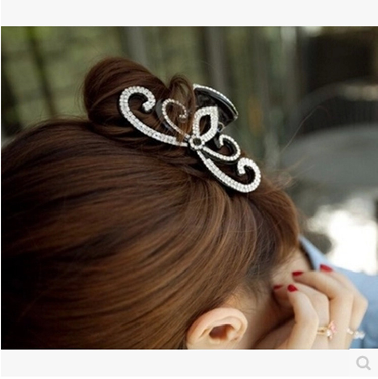 髪飾り エレガント唐草模様ヘアクリップ