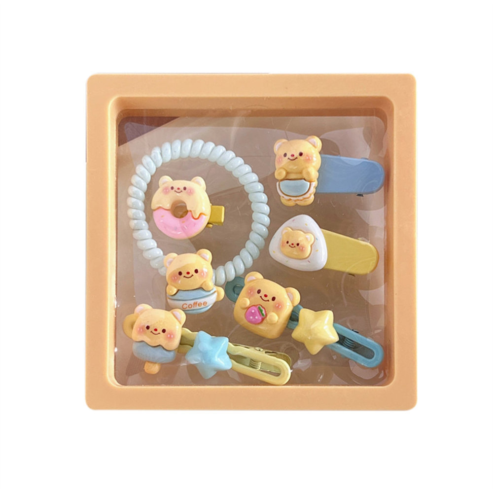 髪 飾り くまさんとお菓子のふわふわヘアセット