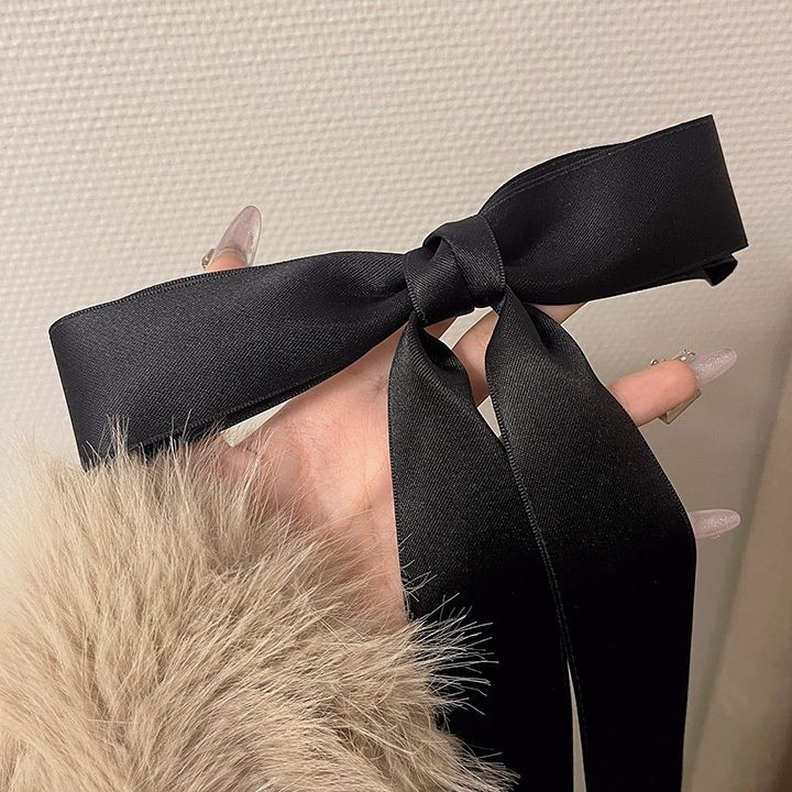 髪 飾り 上品リボン結びヘアバンド