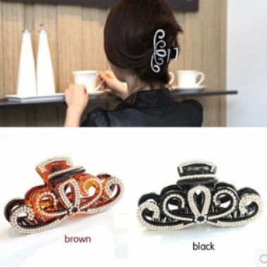 髪飾り エレガント唐草模様ヘアクリップ