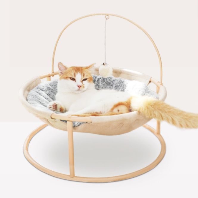 ハンモック 猫用吊り下げ式ふわふわハンモック