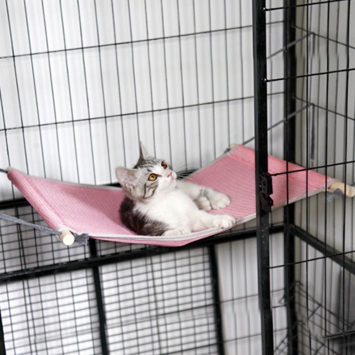 ハンモック 猫用ケージ取り付け式快適休憩ハンモック