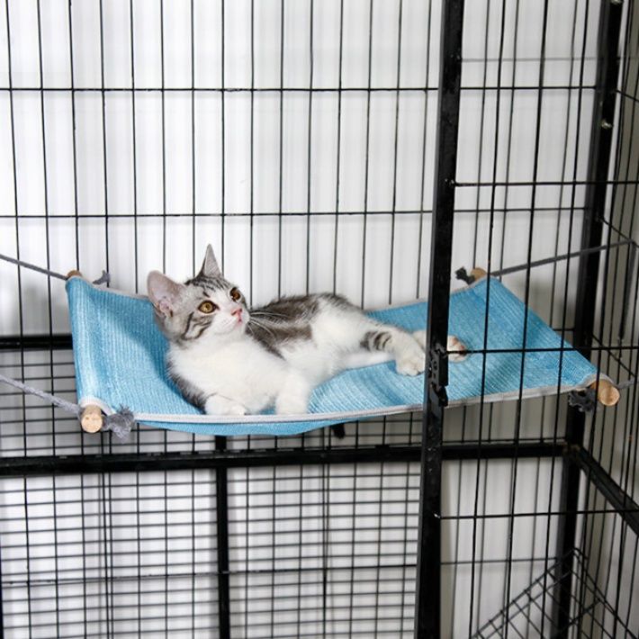 ハンモック 猫用ケージ取り付け式快適休憩ハンモック