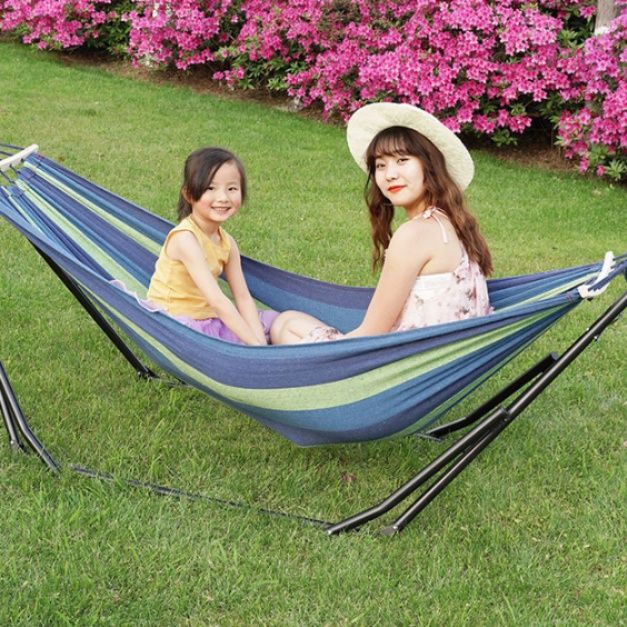 ハンモック 親子で楽しむ自立式ハンモック専用支架付き