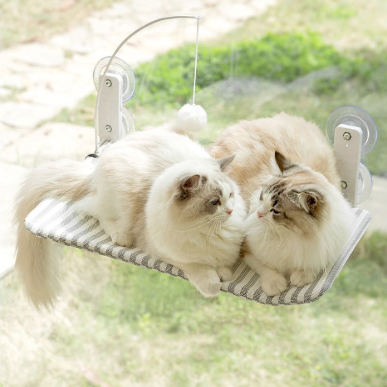 ハンモック 窓際吸盤式猫用くつろぎハンモック
