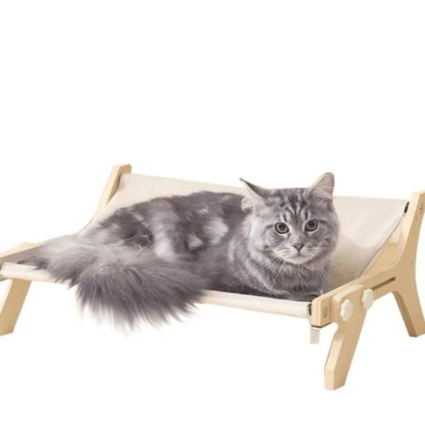 ハンモック 猫専用木製くつろぎハンモック