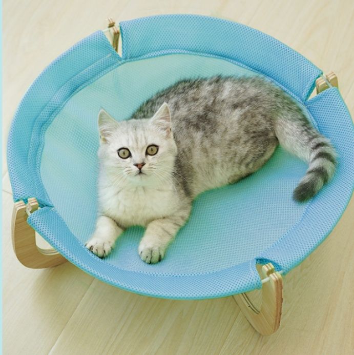 ハンモック 木製フレーム猫用吊り下げベッド