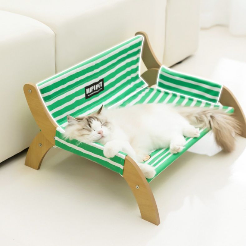 ハンモック 猫ちゃん専用木製フレーム吊り床