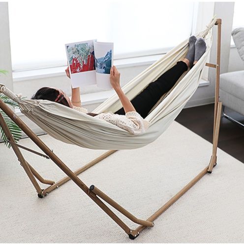自立式スタンド付き室内用くつろぎハンモック