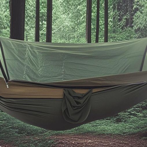 ハンモックキャンプ蚊帳付き吊り下げ式野営用