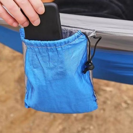 ハンモックキャンプ自動展開式蚊帳付き屋外用吊り下げ寝床