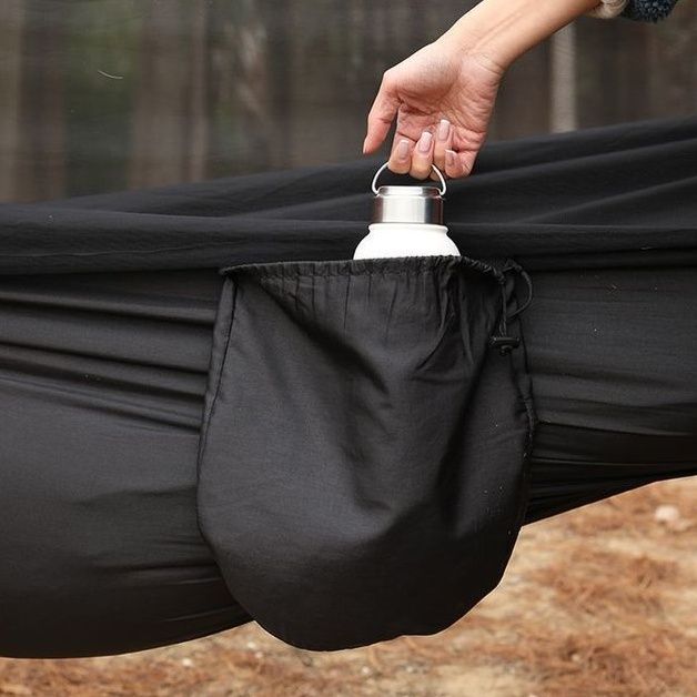 ハンモックキャンプ軽量携帯型蚊帳付き吊り下げ式