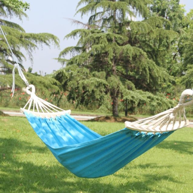 ハンモック 木々に吊るす屋外用吊り下げ式休憩ハンモック