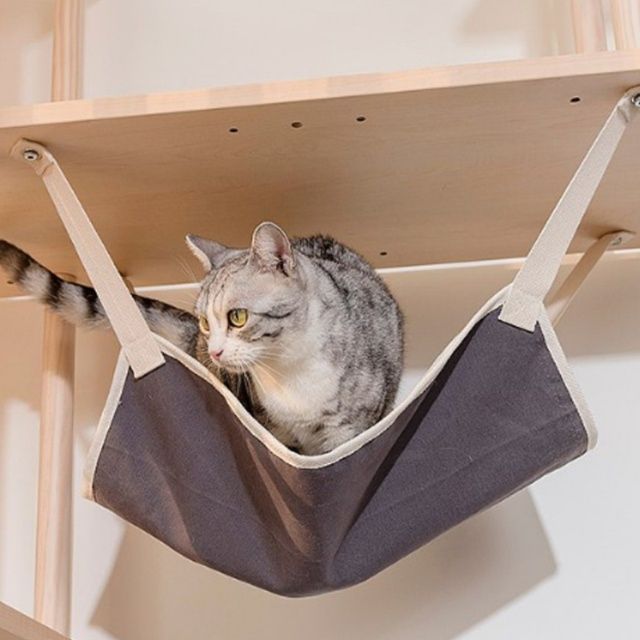 猫用キャットタワー取付式吊り下げハンモック