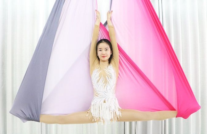 ハンモック 空中ヨガ用吊り下げ式布製ハンモック