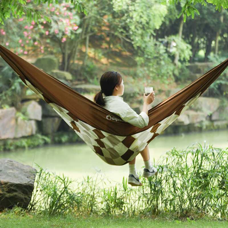 幾何学模様デザイン吊り下げ式ハンモック