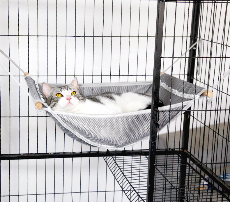 ハンモック 猫専用ケージ取り付け式吊り下げハンモック