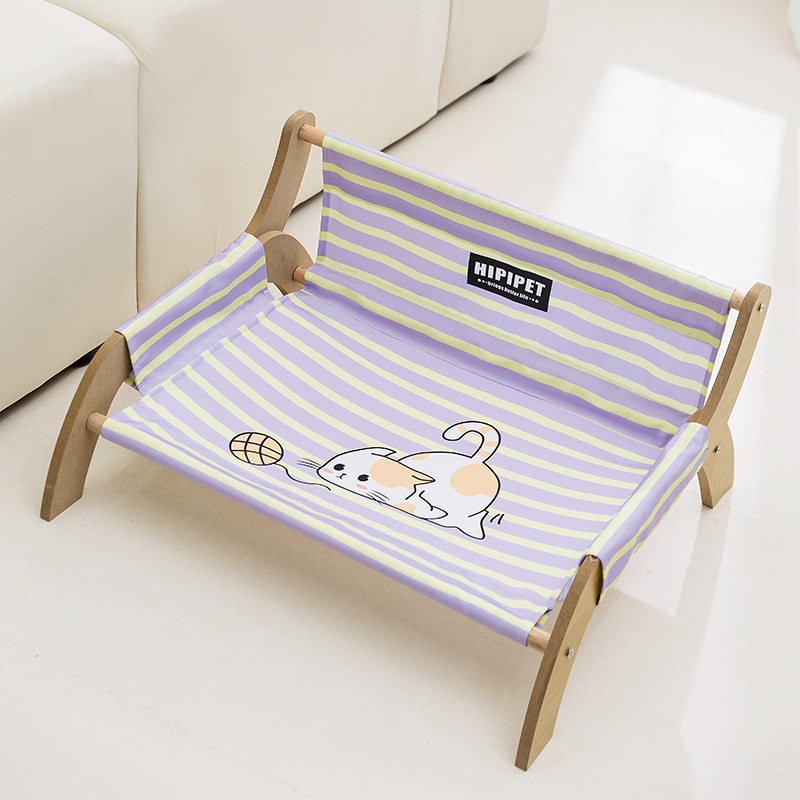 ハンモック 猫ちゃん専用木製フレーム吊り床