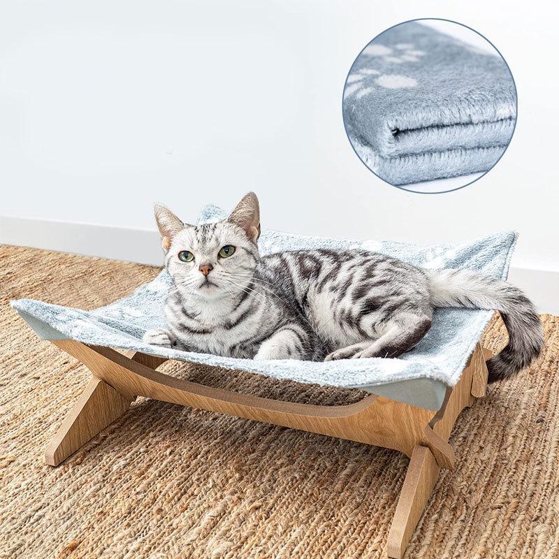 ハンモック 木製フレーム猫用吊り下げ休憩台