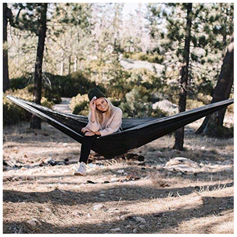 ハンモック 軽量コンパクト収納ポータブル吊り下げ式寝具
