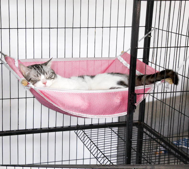 ハンモック 猫専用ケージ取り付け式吊り下げハンモック