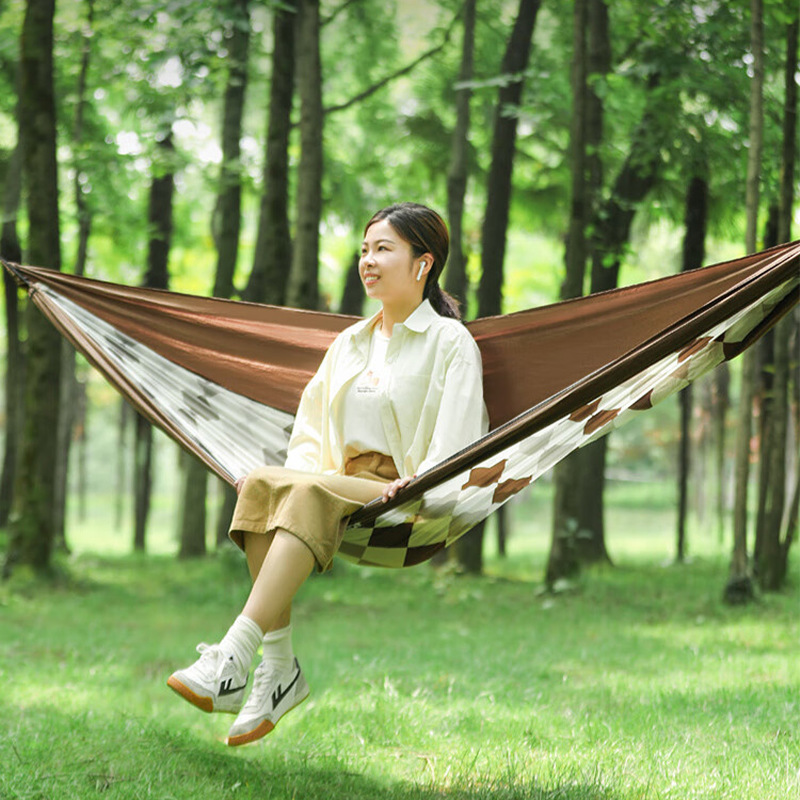 幾何学模様デザイン吊り下げ式ハンモック