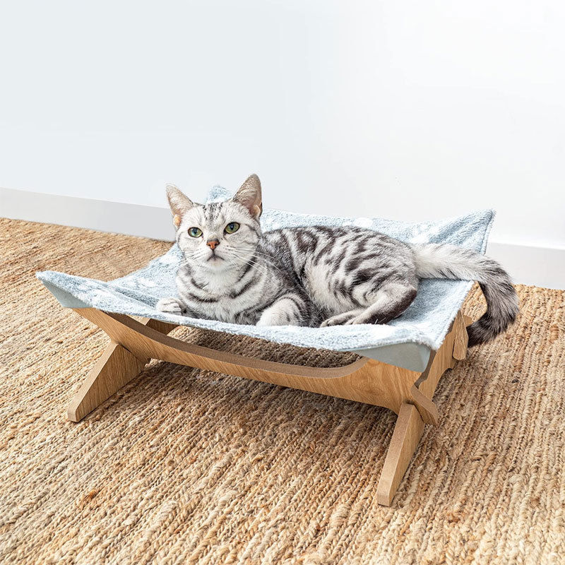 ハンモック 木製フレーム猫用吊り下げ休憩台