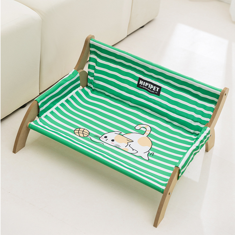 ハンモック 猫ちゃん専用木製フレーム吊り床