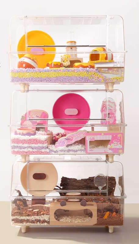 ハムスターケージ 重ねられるハムスターホテル